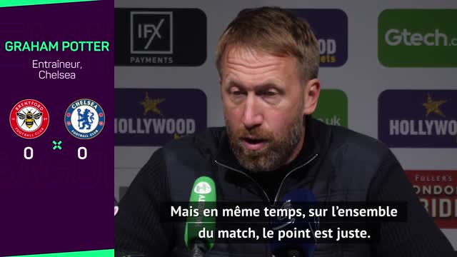 12e j. - Potter : "Le point du match nul est juste"