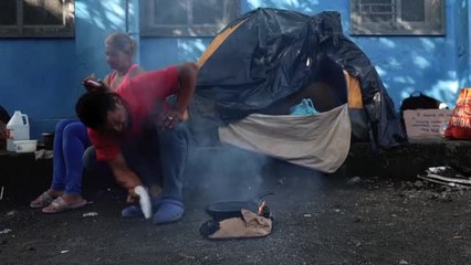 Migrantes venezolanos acampan en países centroamericanos con la esperanza de llegar a EEUU