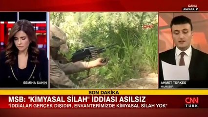 MSB'den 'kimyasal silah' iddiasına yanıt