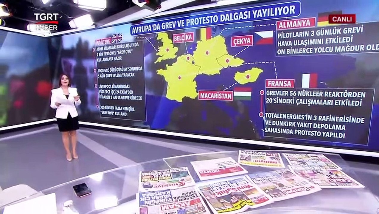 Avrupa'da Enerji Krizi Dalgası Grev ve Protestolara Dönüştü - Türkiye Gazetesi