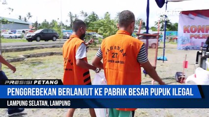 Pabrik Pupuk Ilegal Di Lampung Selatan Digrebek Polisi