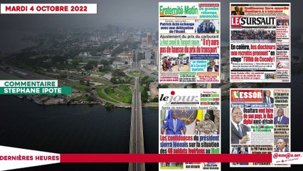 Le Titrologue du 04 Octobre 2022/ En colère, les docteurs non recrutés prennent en otage « l’UFHB de Cocody »