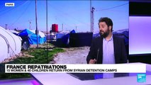 France repatriates 40 children, 15 women from Syrian detention camps