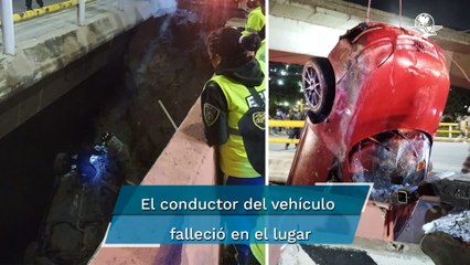 Automóvil cae al Río de los Remedios en la GAM