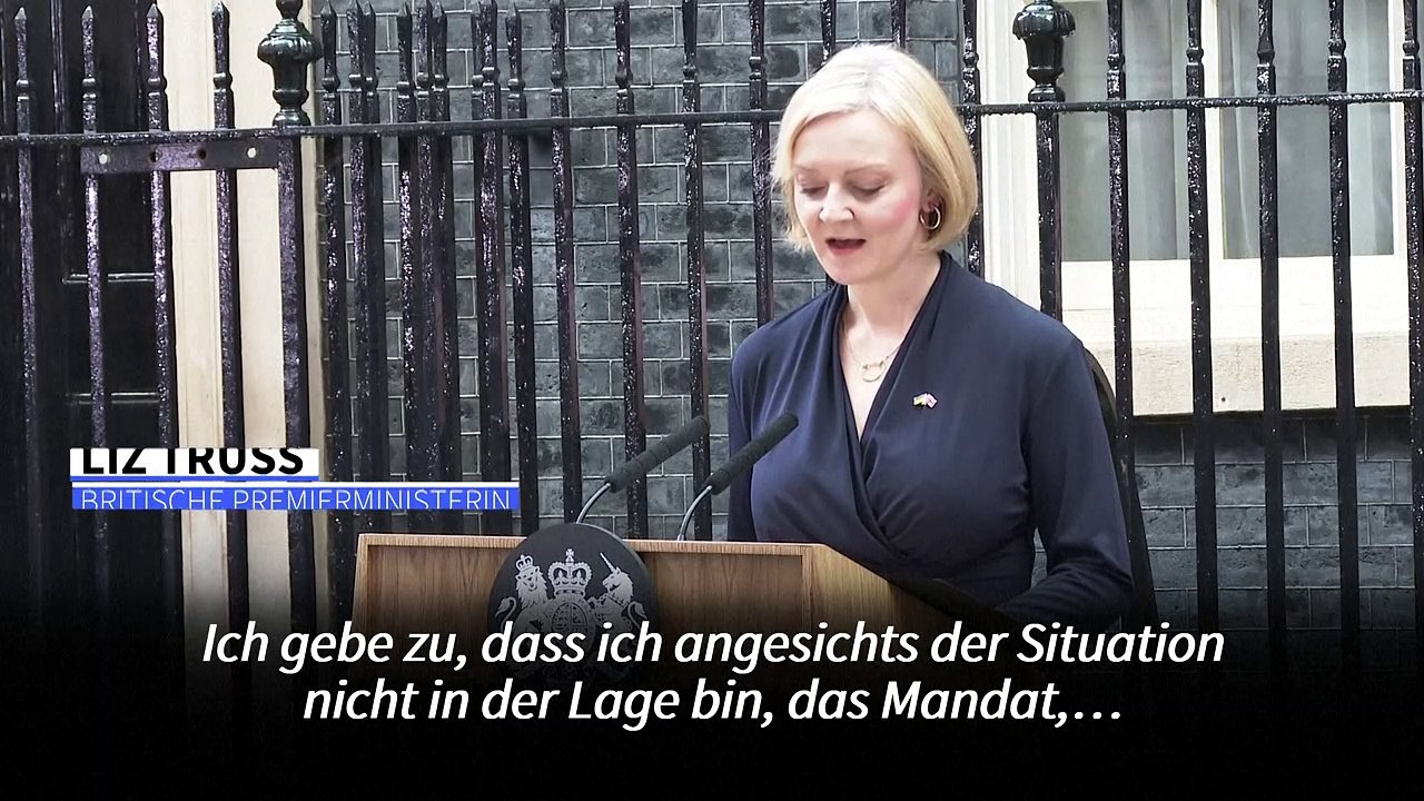 Britische Premierministerin Truss tritt zurück
