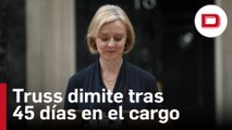 Liz Truss dimite tras 45 días en el cargo: «No puedo llevar a cabo este mandato»