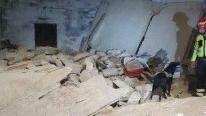 Melissano (LE) - Crolla il solaio di un deposito (20.10.22)