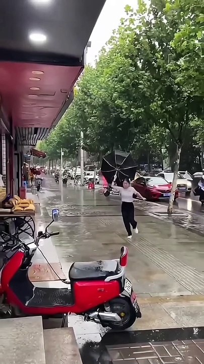 Comedy video | Rainy reason girl crying because umbrella break #shorts #comedy video #girl comedy