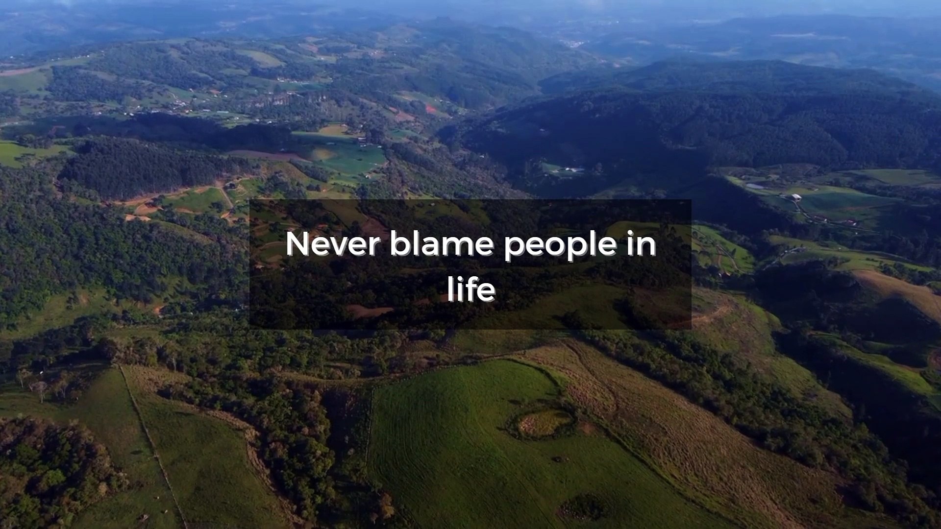 ⁣Never Blame People