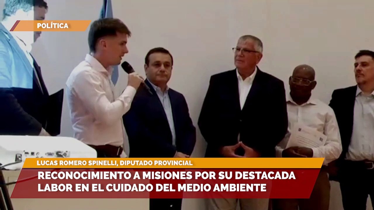 Reconocimiento a misiones por su destacada labor en el cuidado del medio ambiente
