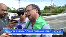 Desaprobación de Gustavo Petro subió 20 puntos porcentuales, según encuesta de Invamer