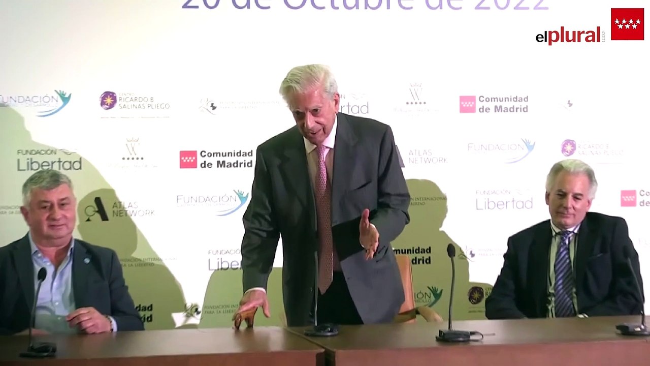 Vargas Llosa se rinde ante Ayuso: "Me gusta compararla con el presidente de Estados Unidos"