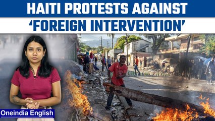 Скачать видео: Protests continue in Haiti as UN exhorts armed action to tackle gangs  | Oneindia News*Explainer