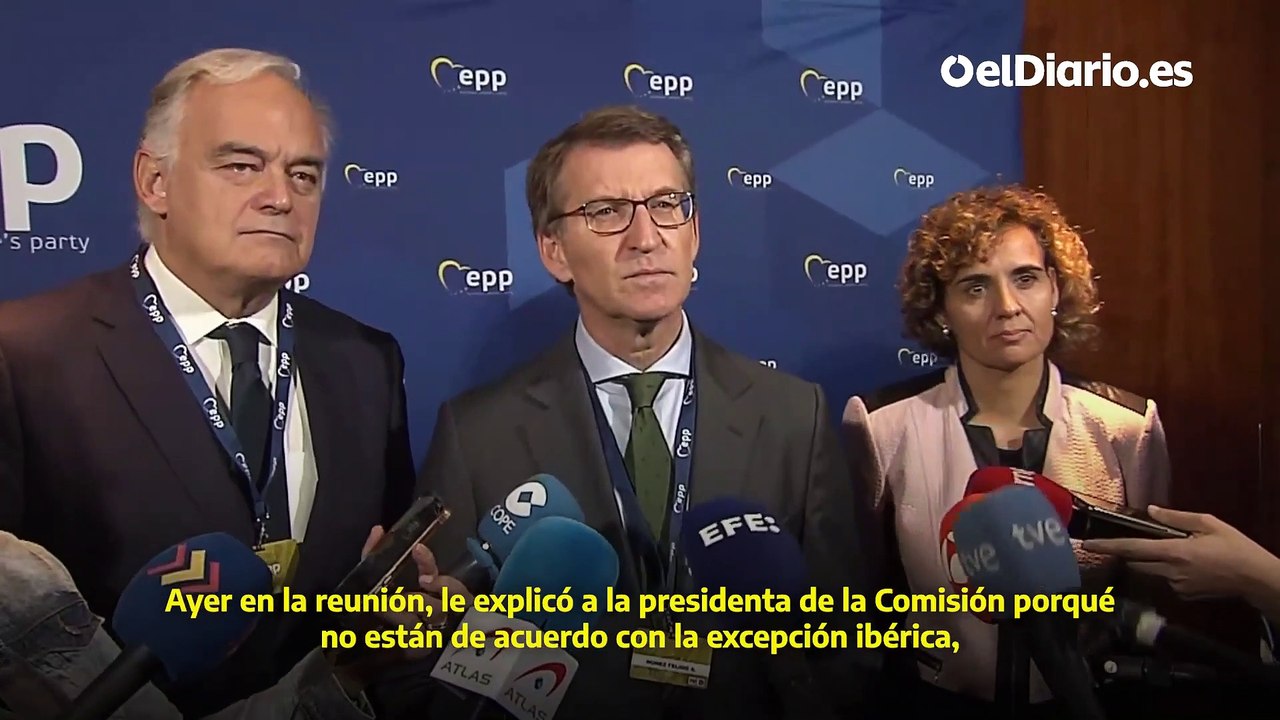 Feijóo muestra su rechazo a la excepción ibéric...