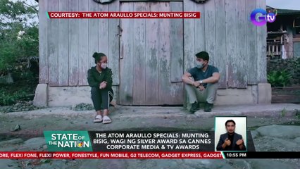 The Atom Araullo Specials: Munting Bisig, wagi ng silver award sa Cannes Corporate Media & TV Awards | SONA