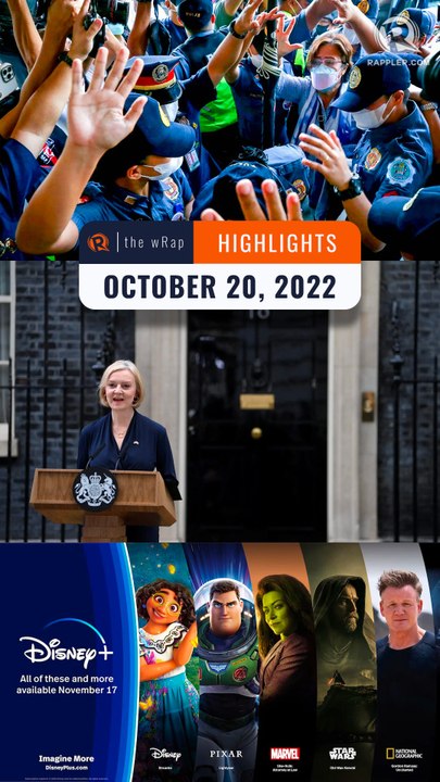 Rappler's highlights: Rafael Ragos, Liz Truss, and Disney+ in PH | October 20, 2022 | The wRap
