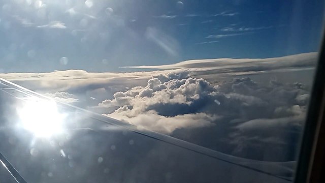 Travel - Flying high above the clouds