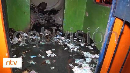 Quemaron vagones de un tren infantil en la avenida Suecia