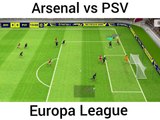 Arsenal vs PSV UEFA Europa League.