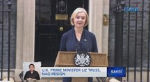 U.K. Prime Minister Liz Truss, nag-resign | Saksi