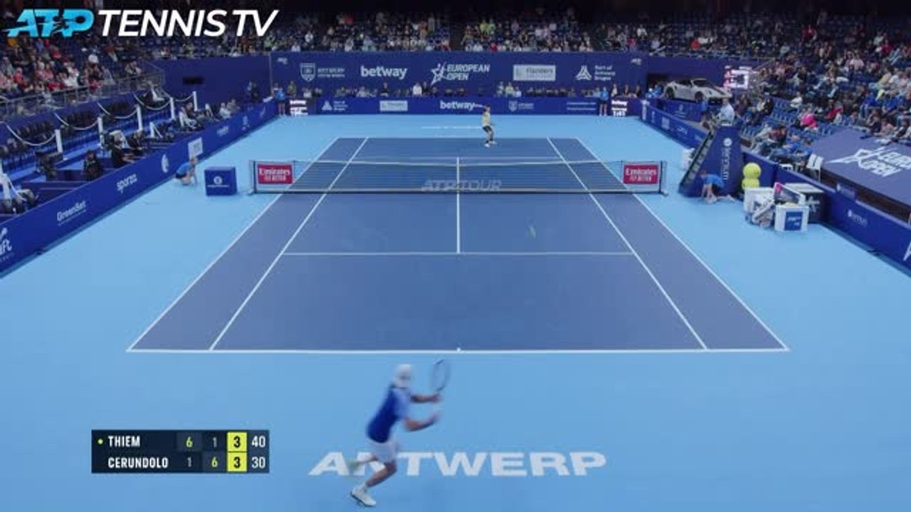 Anvers - Thiem de plus en plus convaincant