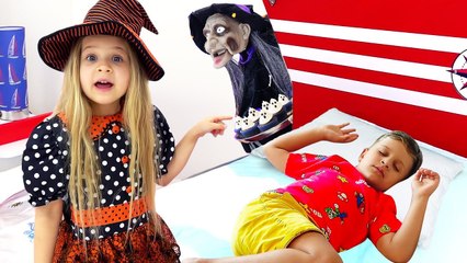 Diana and Roma kids stories about Halloween