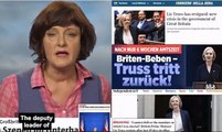 Even the Germans are laughing at us! Global media mock the UK as PM quits... with German TV reporter using some VERY colourful language in her report