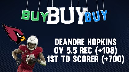 Back DeAndre Hopkins To Score & Go Over His Receptions Total Vs. Saints
