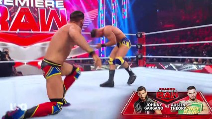 Johnny Gargano vs Austin Theory - WWE RAW