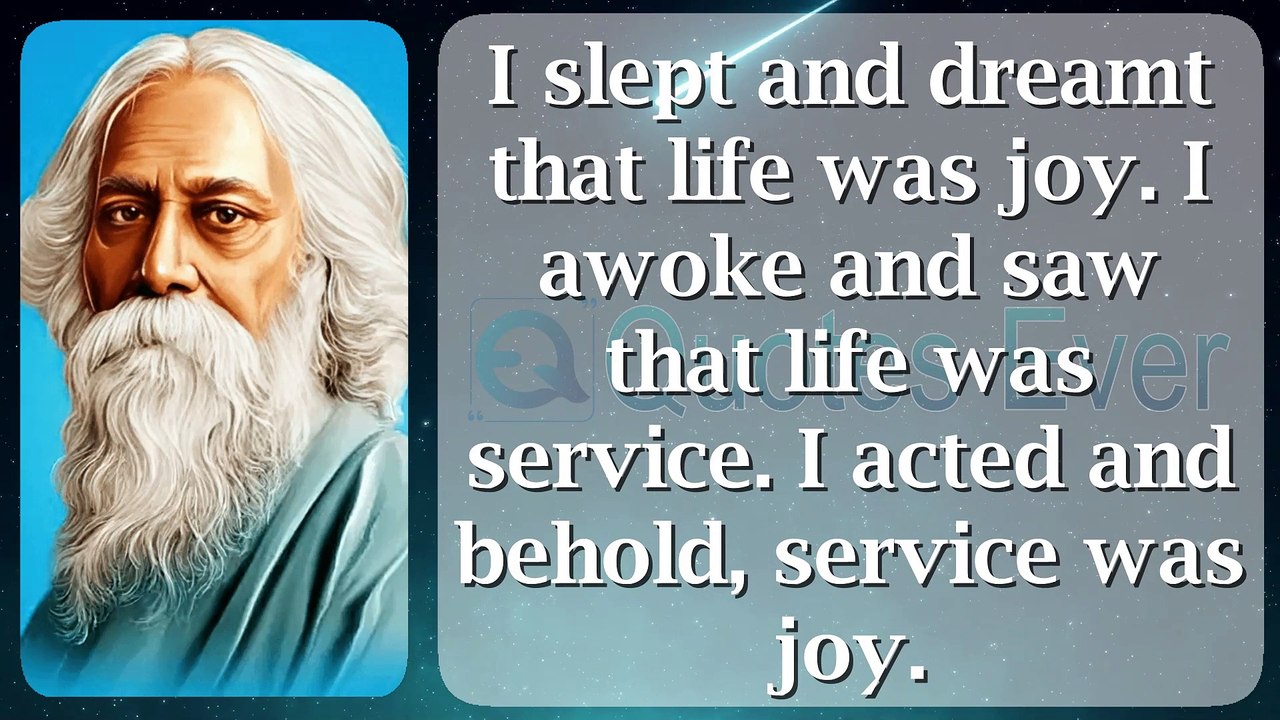 Rabindranath Tagore 47 #quotes #quotesaboutlife #quotesaboutlove #quoteschannel Quotes Ever
