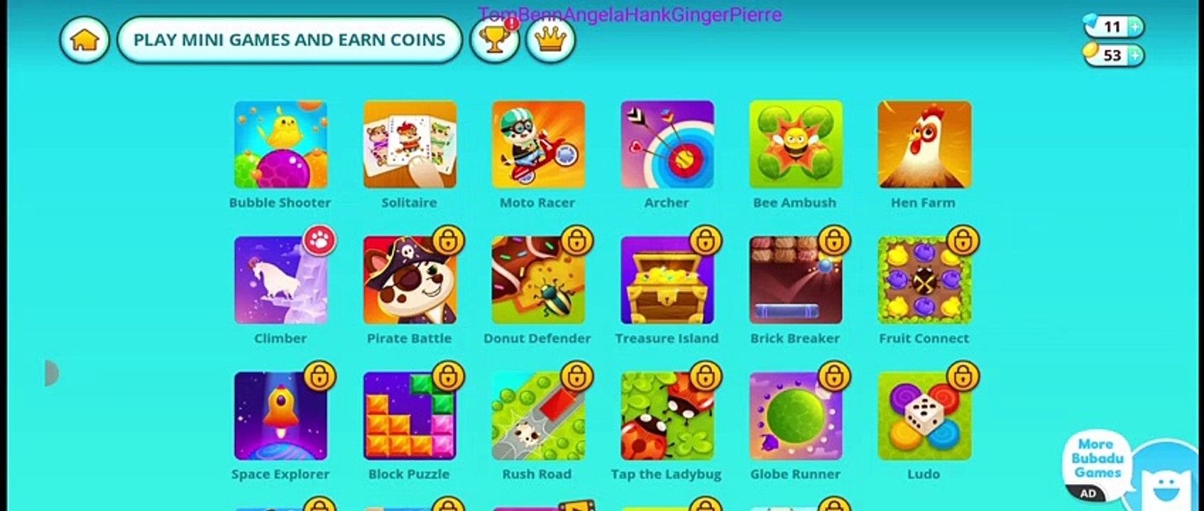 Talking Tom Benn Angelam Hank Ginger Pierre Hello Kitty Toca Scary Teacher Prankster ❤