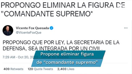 Fox exige renuncia de Luis Cresencio Sandoval