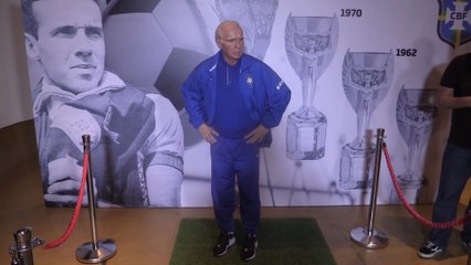 Mario "Lobo" Zagallo fue inmortalizado en el Museo de la Selección Brasileña