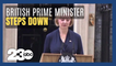 UK Prime Minister Liz Truss resigns after 6 weeks