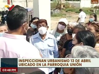 Realizan inspección del urbanismo 13 de Abril en la parroquia Unión del estado Lara