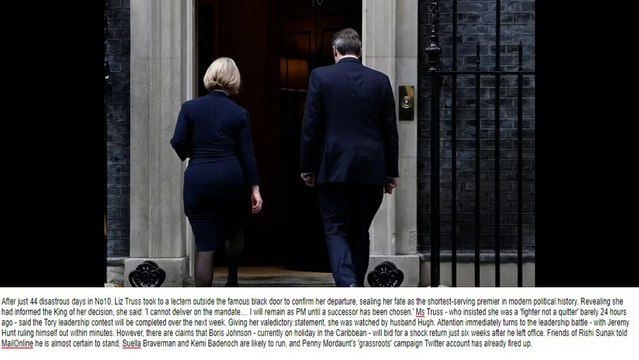 Tories see the back of Liz: Truss QUITS after just 44 days in No10 as she admits defeat after crisis talks with Tory chiefs