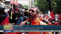 Trabajadores uruguayos se manifestaron en contra de la desigualdad