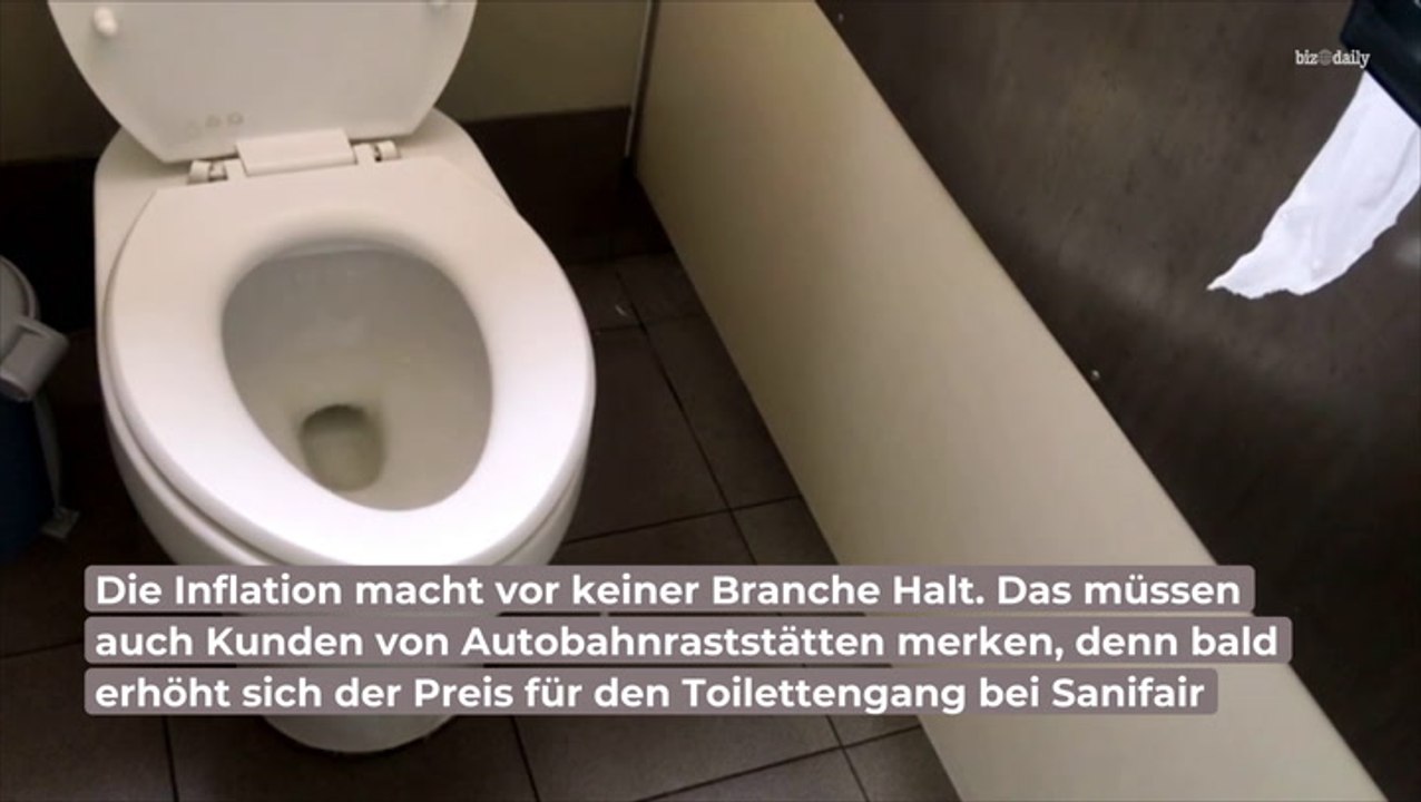 Stilles Örtchen von inflation nicht verschont: preiserhöhung auf öffentlichen toiletten