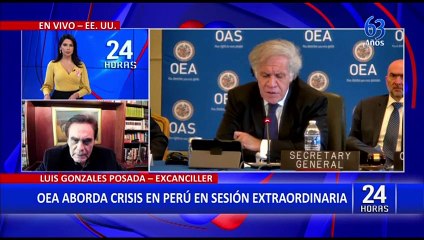 OEA aprueba envío de una delegación a Perú para analizar la situación del país