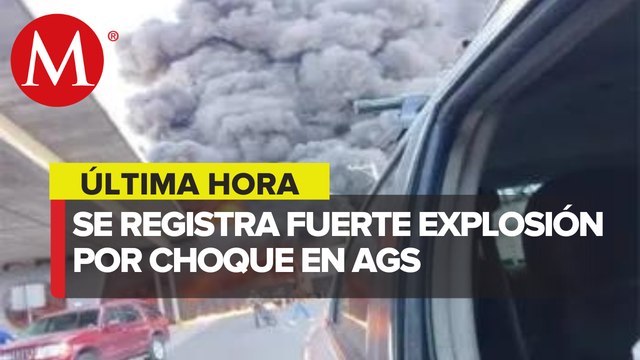 Tren impacta pipa cargada con combustible en Aguascalientes