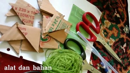 CARA MEMBUAT MINIATUR LAPANGAN _ STADION SEPAK BOLA DARI BAHAN BEKAS