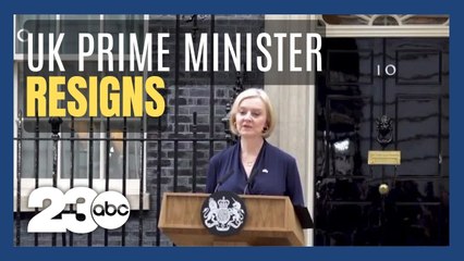 British Prime Minister Liz Truss resigns
