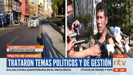 Presidente se reunió con Evo y Pacto de Unidad