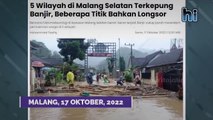 Malang Disapu Banjir Susulan 4 Meter Hari Ini, Banjir Setinggi Atap Semua Hanyut! Banjir Malang