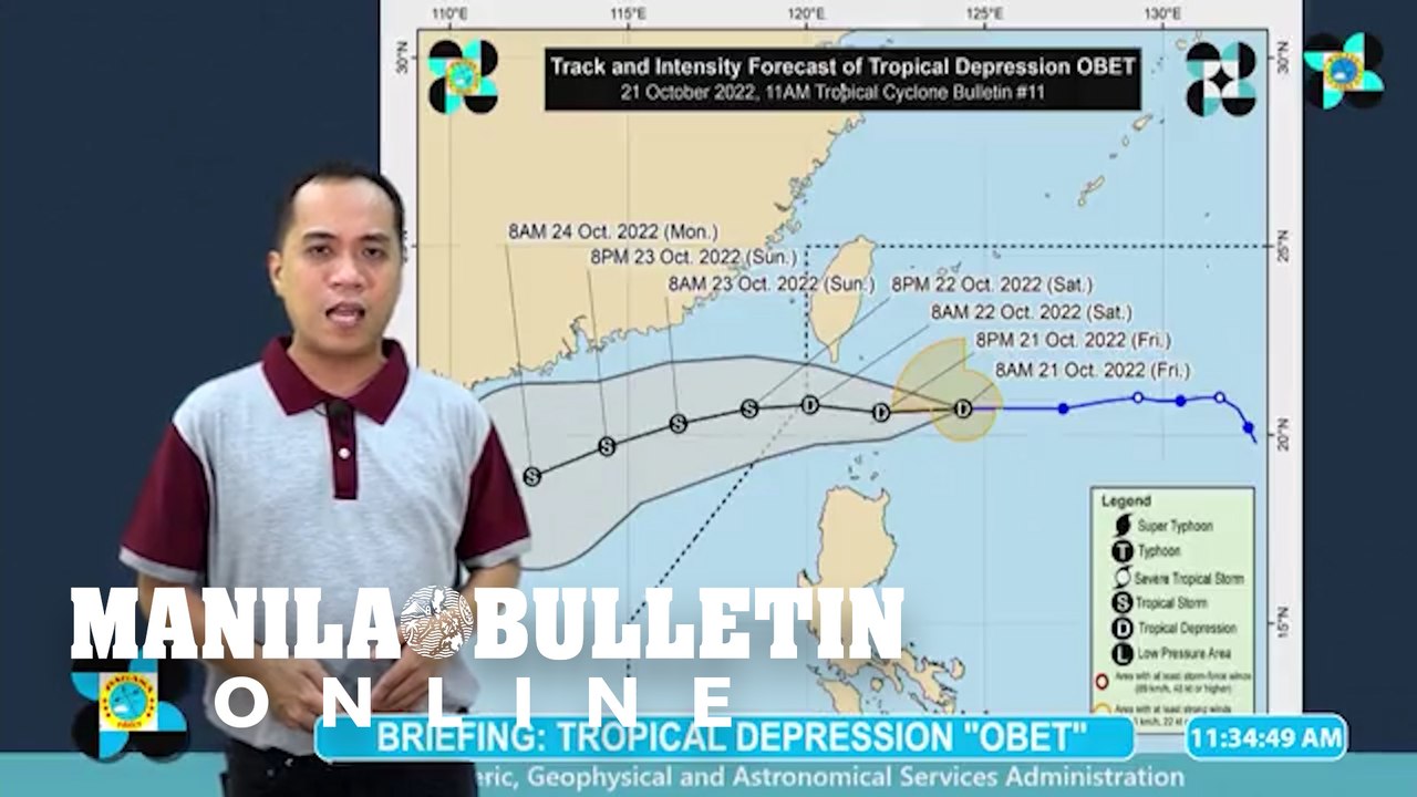 Parts of northern Luzon to experience strong winds, heavy rains as ‘Obet’ approaches Batanes