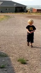 Playing Find the Specific Rock With Dad