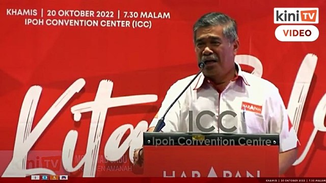 Ucapan penuh Mat Sabu di Konvensyen Harapan 2022 ICC, 20 Oct 2022