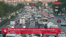 İstanbul’da haftanın son iş gününde trafik yoğunluğu oluştu
