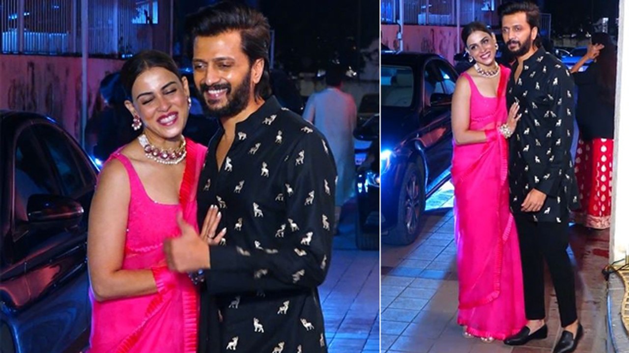 Genelia D'Souza Ritesh Deshmukh  Manish Malhotra Diwali Party Video Viral|Boldsky*Entertainment