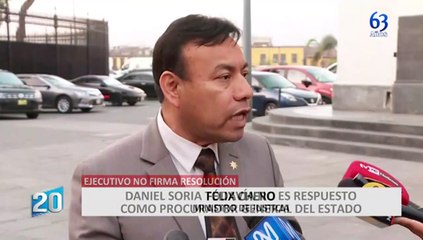 Félix Chero: resolución para restitución de Daniel Soria está en el despacho de Pedro Castillo
